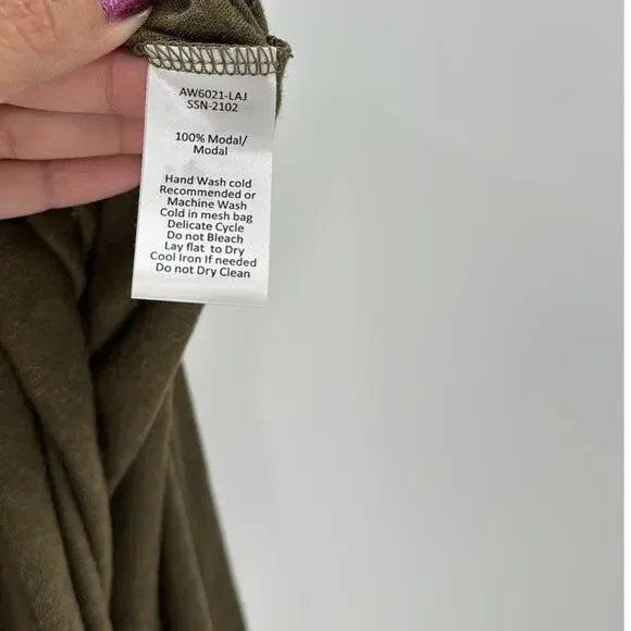 ATM ANTHONY THOMAS MELILLOModal-jersey maxi skirt army green maxi minimalist